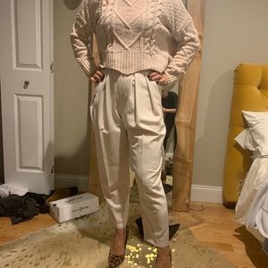 Cream/ winter white pants
